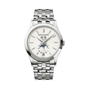 百达翡丽/Patek Philippe 复杂功能时计 Complications 系列 18k白金 自动机械机芯 男表 5396-1G-010