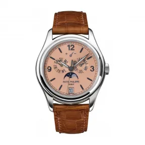 百达翡丽/Patek Philippe Complicated Annual Calendar系列 39 MM 铂金 手动机械机芯 男表 5450-P-001