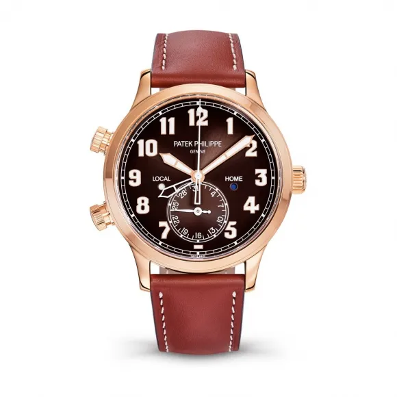 百达翡丽/Patek Philippe 复杂功能时计 Complications 系列 玫瑰金 自动机械机芯 男表 5524R-001