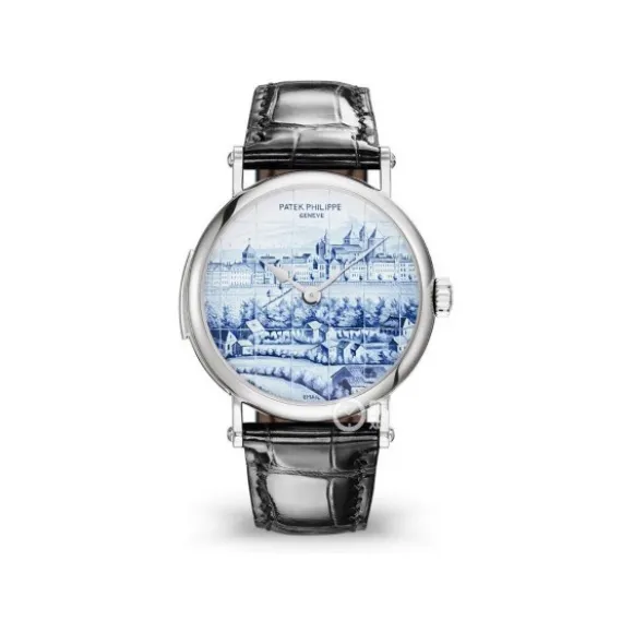 百达翡丽/Patek Philippe 珍稀工艺系列 37MM 18k白金  男表 5538G-013