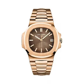 百达翡丽/Patek Philippe Nautilus 运动 鹦鹉螺 系列 玫瑰金 自动机械机芯  5711-IR-001