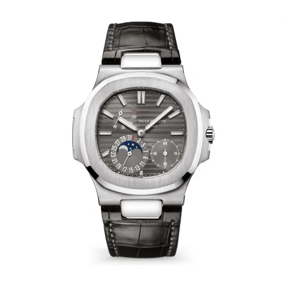 百达翡丽/Patek Philippe Nautilus 运动 鹦鹉螺 系列 白金 自动机械机芯 男表 5712G-001