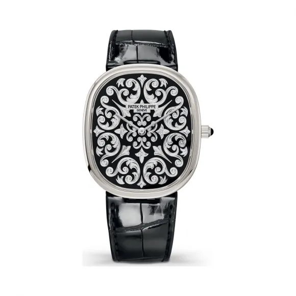 百达翡丽/Patek Philippe Golden Ellipse 系列 950铂金 自动机械机芯 女表 5738-50P-001