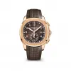 百达翡丽/Patek Philippe Aquanaut系列 42.2MM 玫瑰金 自动机械机芯 男表 5968R-001