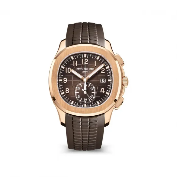 百达翡丽/Patek Philippe Aquanaut系列 42.2MM 玫瑰金 自动机械机芯 男表 5968R-001