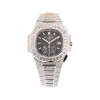 百达翡丽/Patek Philippe Nautilus系列 40.5 MM 18kt 白金 自动机械机芯 男表 5980-1400G-010