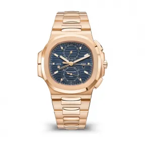百达翡丽/Patek Philippe Nautilus 40.5MM 玫瑰金 自动机械机芯 男表 5990-1R-001