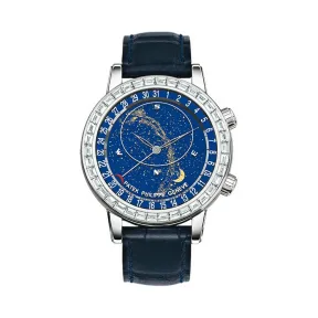 百达翡丽/Patek Philippe 超级复杂功能计时系grand Complications列 18k白金镶钻 自动机械机芯 男表 6104G-001