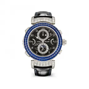 百达翡丽/Patek Philippe 超级复杂功能时计 49.4MM 白金 手动机械机芯 男表 6300-401G-001