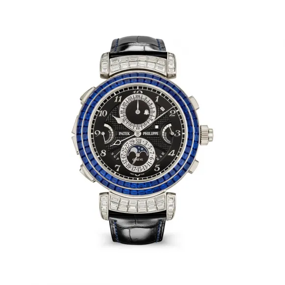 百达翡丽/Patek Philippe 超级复杂功能时计 49.4MM 白金 手动机械机芯 男表 6300-401G-001