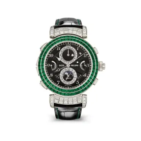 百达翡丽/Patek Philippe 超级复杂功能时计系列 49.4MM 白金 手动机械机芯 男表 6300-403G-001