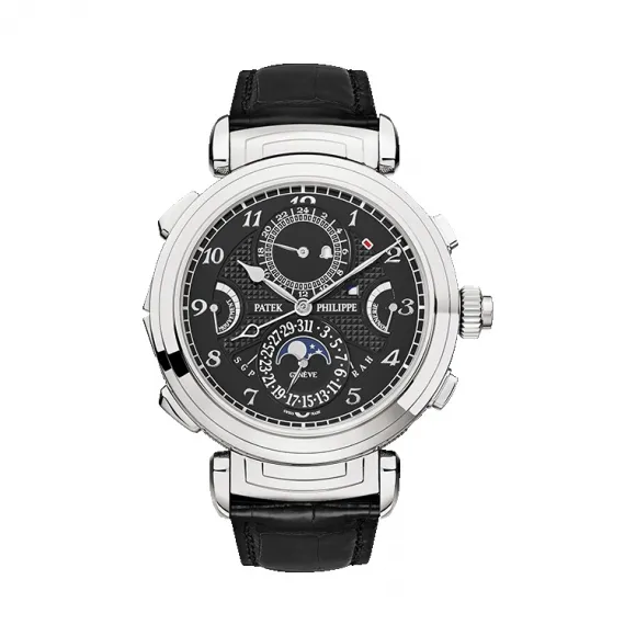 百达翡丽/Patek Philippe 超级复杂功能计时系grand Complications列 18k白金 手动机械机芯 男表 6300G-001