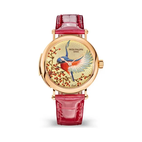百达翡丽/Patek Philippe 珍稀工艺系列 18k黄金 自动机械机芯  7000-50R-001
