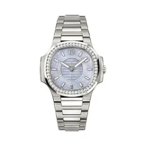 百达翡丽/Patek Philippe Nautilus 运动 鹦鹉螺 系列 不锈钢镶钻 自动机械机芯 女表 7008-1A-001