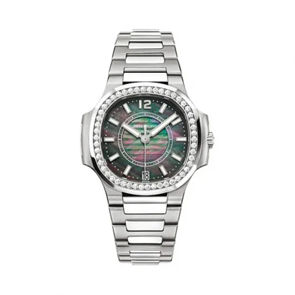 百达翡丽/Patek Philippe Nautilus 运动 鹦鹉螺 系列 不锈钢镶钻 自动机械机芯 女表 7008-1A-010
