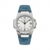 百达翡丽/Patek Philippe Nautilus 运动 鹦鹉螺 系列 18k白金镶钻 石英机芯 女表 7010G-011