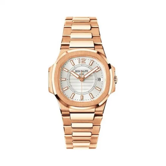 百达翡丽/Patek Philippe Nautilus 运动 鹦鹉螺 系列 18k玫瑰金 石英机芯 女表 7011-1R-001