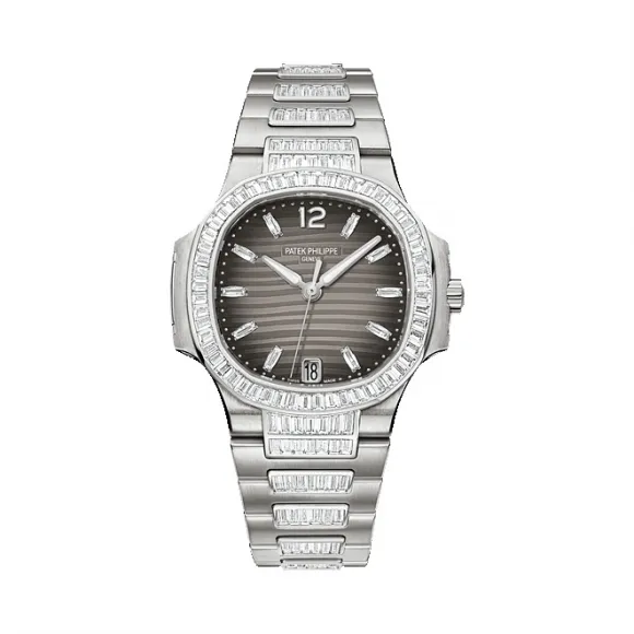 百达翡丽/Patek Philippe Nautilus 运动 鹦鹉螺 系列 18k白金 自动机械机芯 女表 7014-1G-001
