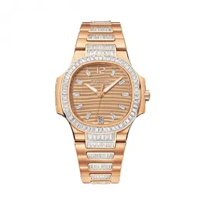 百达翡丽/Patek Philippe Nautilus 运动 鹦鹉螺 系列 玫瑰金 自动机械机芯  7014-IR-001