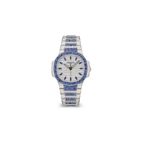 百达翡丽/Patek Philippe Nautilus 35.2 MM 白金 自动机械机芯 女表 7118-1451G-001