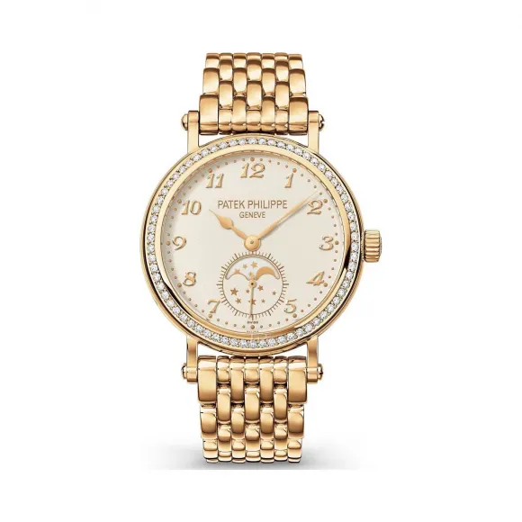 百达翡丽/Patek Philippe 复杂功能时计 Complications 系列 18k黄金 手动机械机芯 女表 7121-1J-001