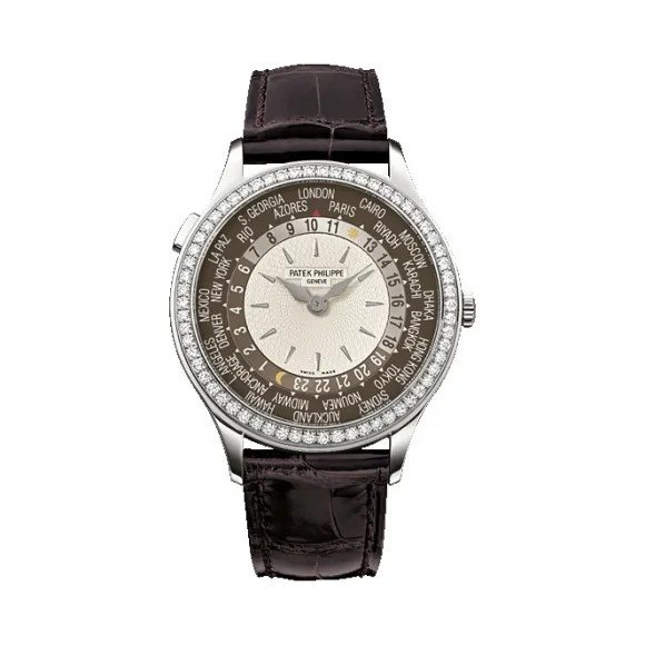 百达翡丽/Patek Philippe 复杂功能时计 Complications 系列 18k白金 自动机械机芯 女表 7130G-010