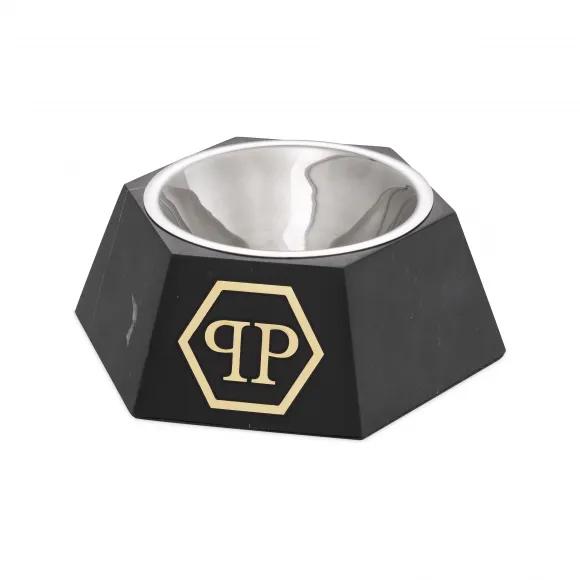 菲利普·普莱因/Philipp Plein 狗食碗 Nice Marble Black M 116369-81MR-4-0