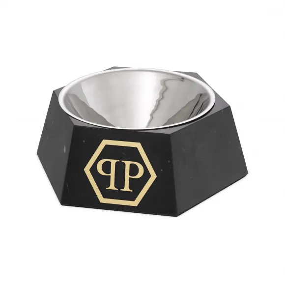 菲利普·普莱因/Philipp Plein 狗食碗 Nice Marble Black L 116370-81MR-4-0