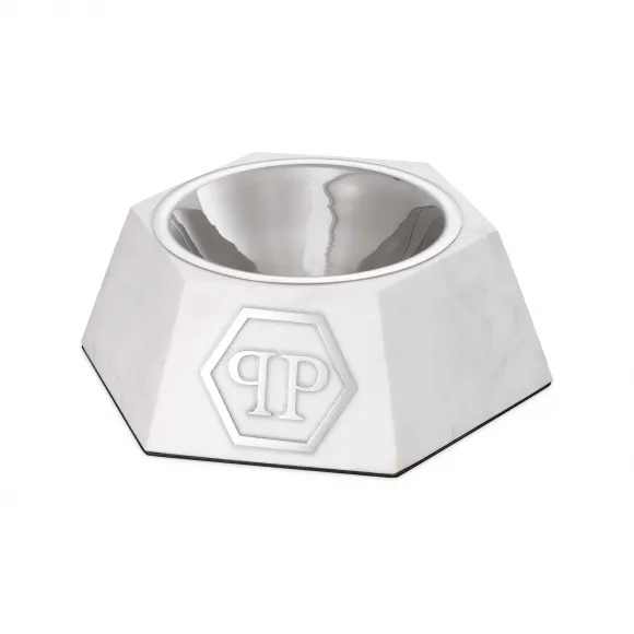 菲利普·普莱因/Philipp Plein 狗食碗 Nice Marble White M 116371-91MR-4-0