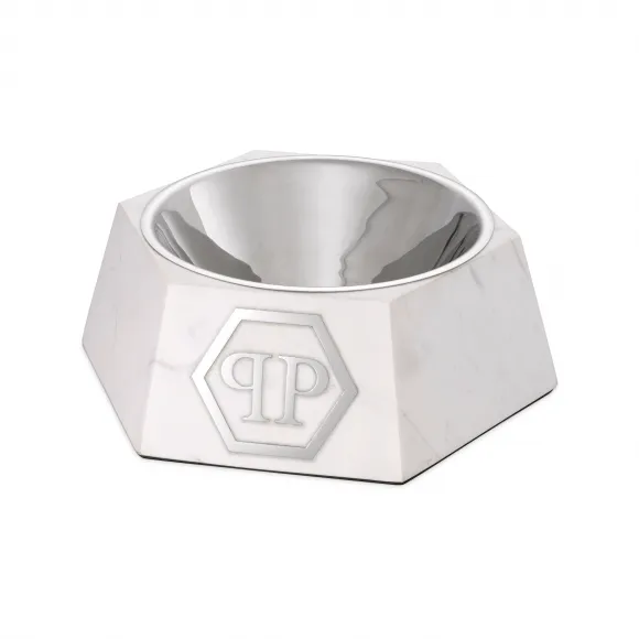 菲利普·普莱因/Philipp Plein 狗食碗 Nice Marble White L 116372-91MR-4-0