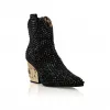 菲利普·普莱因/Philipp Plein 牛仔中跟靴哥特式 Plein 与水晶 AABS-WSE0626-PLE010N-02