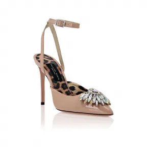 菲利普·普莱因/Philipp Plein 胸针露跟鞋 PACS-WSA0620-PLE077N-06
