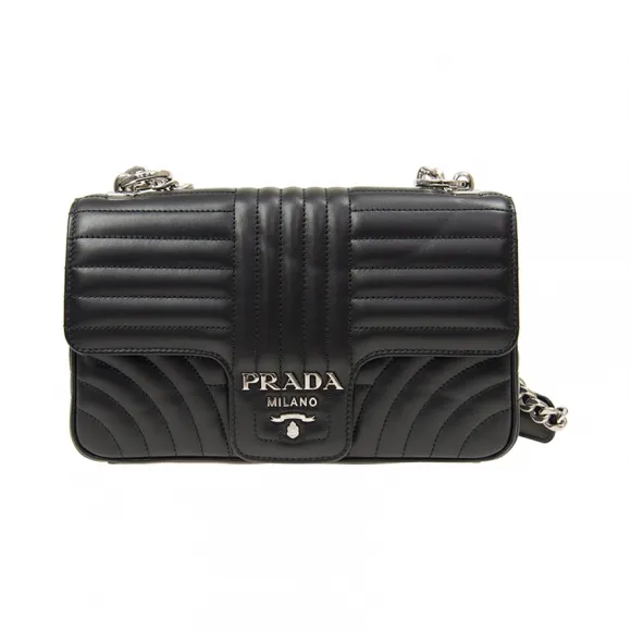 普拉达/Prada  黑色 牛皮 单肩包 1BD108-2D91-F0002