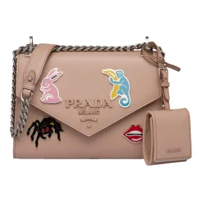 普拉达/Prada Prada Monochrome 手袋 1BD127-2ERX-F0236