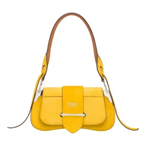 普拉达/Prada 日光黄色/干邑色  皮包 1BD168 2CD2 F0XUU