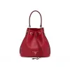 普拉达/Prada Saffiano 皮革水桶包 1BE032 2A4A F068Z
