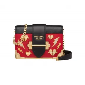 普拉达/Prada Prada Cahier 单肩包 1BH018-2BB0-F0C9F