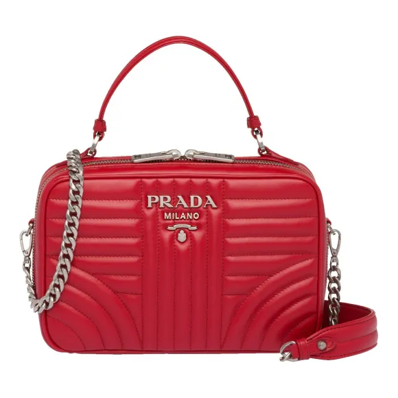 普拉达/Prada 火红色2  手袋 1BH118 2D91 F0YGF