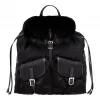 普拉达/Prada 黑色  双肩包 1BZ018 2BL9 F0002