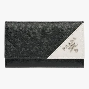 普拉达/Prada 黑色+粉雾白  钥匙扣 2PG222 QME F0N12