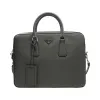 普拉达/Prada  灰色 牛皮 公文包 2VE368-9Z2-F0048