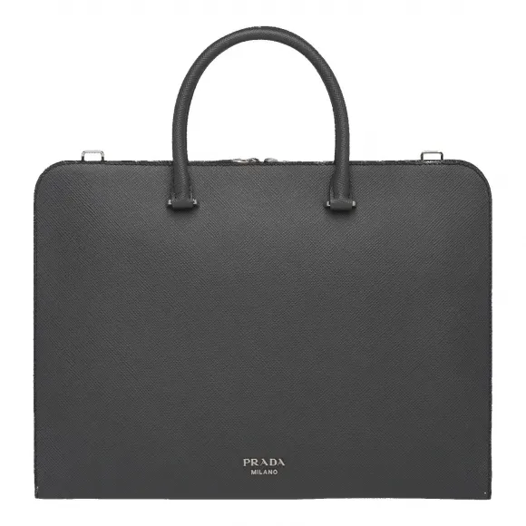 普拉达/Prada 煤灰色  公文包 2VN006 2FAD F0308