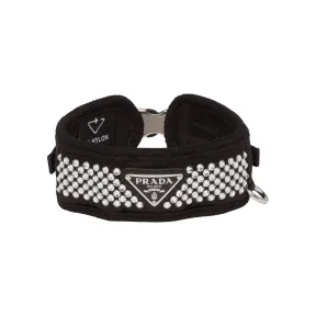 普拉达/Prada 仿水晶装饰缎面宠物项圈 2YC016-2AWL-F0T7O