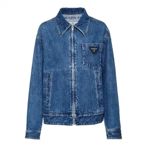 普拉达/Prada 浅丹宁色  牛仔衣 GFB201 1TP0 F0YHJ