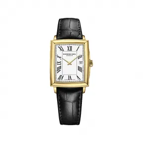 雷蒙威/Raymond Weil 女裝方形金色石英腕表 - 托卡塔 22.6 MM x 28.1 MM 石英机芯 5925-PC-00300