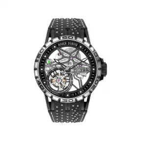 罗杰杜彼/RogerDubuis 王者竞速系列 黑色DLC涂层钛合金 45MM 男表 RDDBEX0753