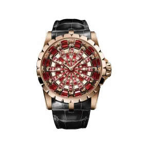罗杰杜彼/RogerDubuis Excalibur 系列 45 MM 玫瑰金 自动机械机芯 男表 RDDBEX0785