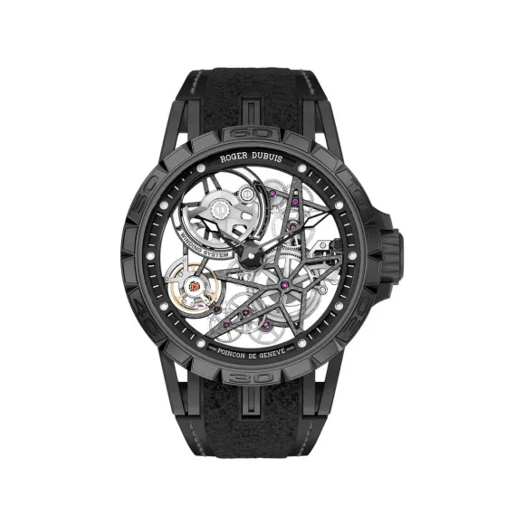 罗杰杜彼/RogerDubuis EXCALIBUR SPIDER系列 Pirelli Black DLC Titanium 45MM RDDBEX0826