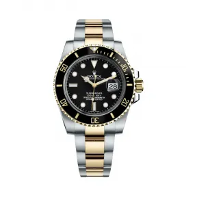 劳力士/Rolex 潜航者日历型 自动上链机械恒动机芯 间金黑水鬼 男表 M116613LN-0001