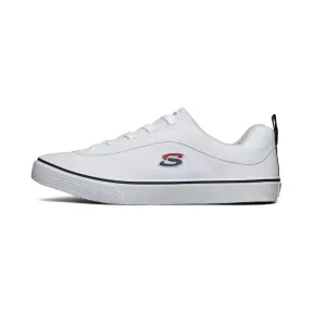斯凯奇/Skechers 白色 V'LITES 男子绑带帆布鞋 237020-WHT